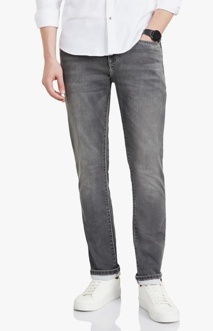 Grey Slim Fit Denim Jeans