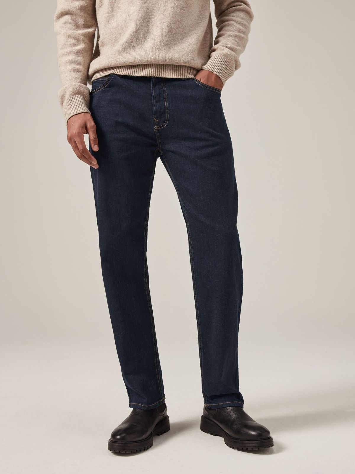 Indigo Straight Leg Jeans