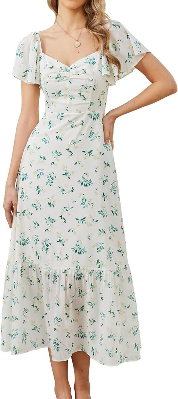 Floral Summer Midi Dress